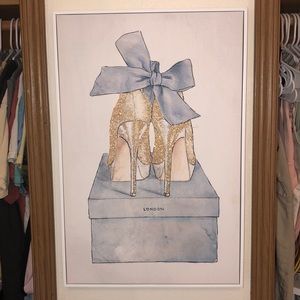 Painting of London shoes